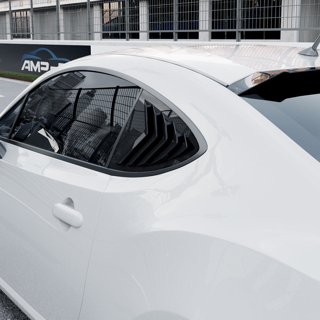 Gloss Black Window Louvers for Toyota GT86 12-20