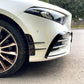 LP Style Gloss Black Front Canards for Mercedes Benz W177 A Class AMG & A35 18-22