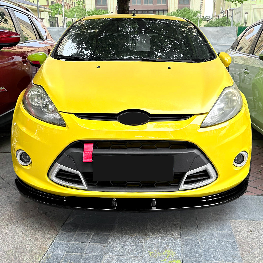Gloss Black Front Splitter for Ford Fiesta B299 MK7 08-12