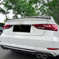 P Style Gloss Black Boot Spoiler for Audi A3 8V S3 RS3 Saloon 13-20 - Carbon Factory