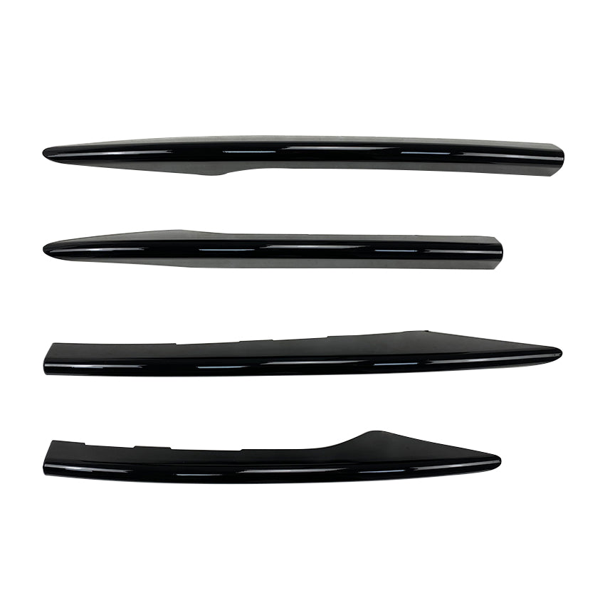 Gloss Black Front Bumper Side Trims for Mercedes Benz W213 C238 E Class AMG 21-23 - Carbon Factory