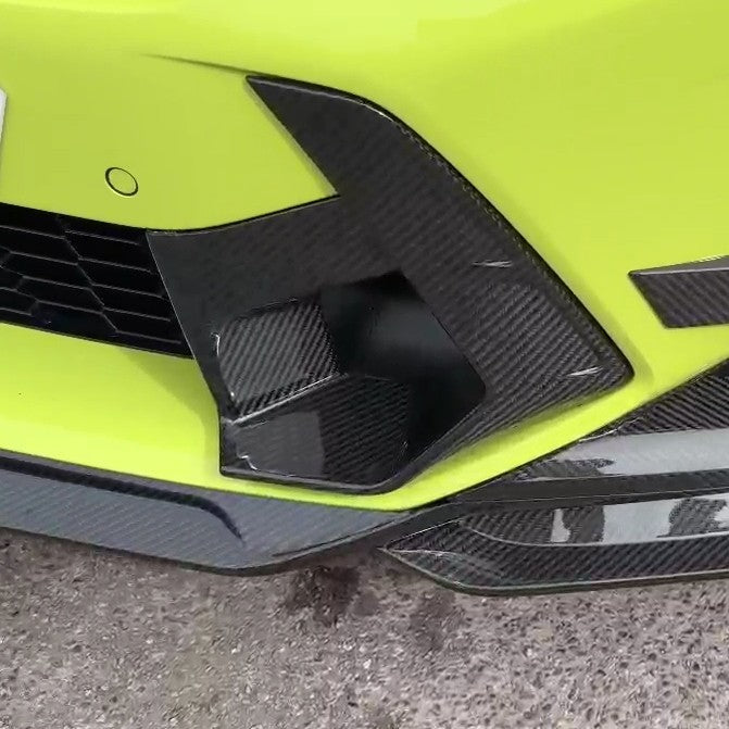 V Style Pre-Preg Carbon Fibre Front Induction Trims for BMW F97 X3M F98 X4M LCI 22-26 - Carbon Factory