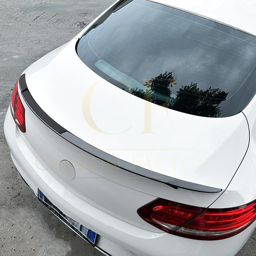 Brabus Style Gloss Black Boot Spoiler for Mercedes Benz W205 C Class Coupe 15-21 - Carbon Factory