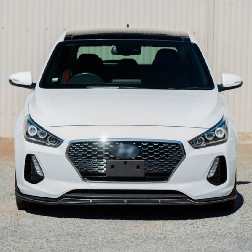 Gloss Black Front Splitter for Hyundai i30 MK2 MK2.5 12-17