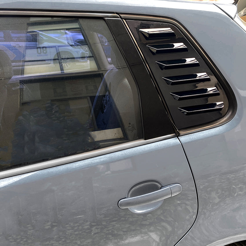 Gloss Black Window Louvers for VW Polo MK4 05-09