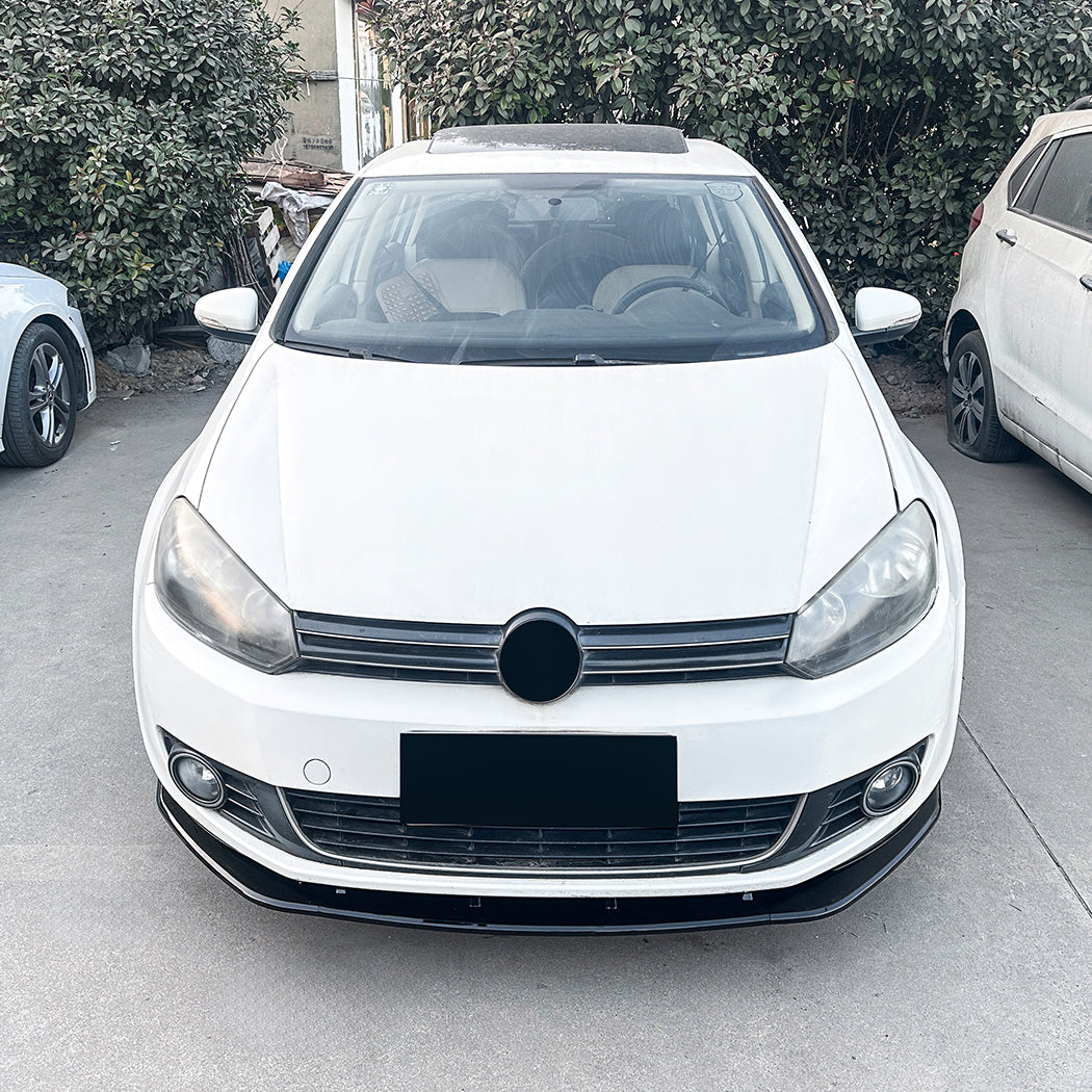 Gloss Black Front Splitter for VW Golf MK6 Standard Model 08-12