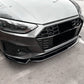 V Style Gloss Black Front Splitter for Audi A4 B9.5 S Line & S4 20-25