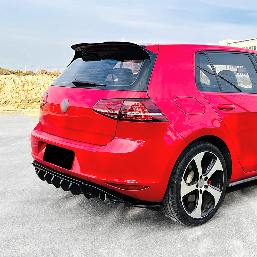 Max Style Gloss Black Diffuser for VW Golf MK7 Standard GTI & GTD 14-16