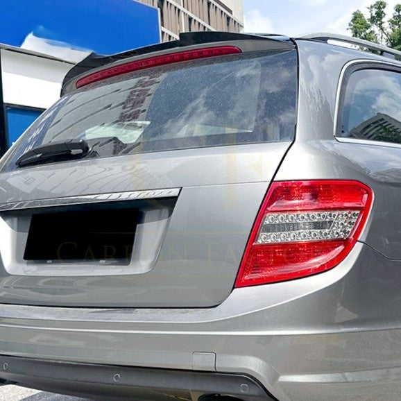 AMG Style Gloss Black Boot Spoiler for Mercedes Benz W204 C Class & C63 Estate 07-14 - Carbon Factory