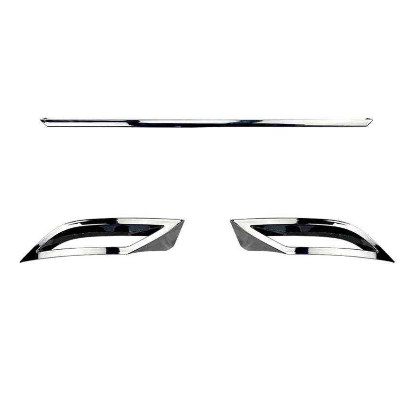 Gloss Black Exhaust Trims for VW Polo MK6 Standard Model 19-21