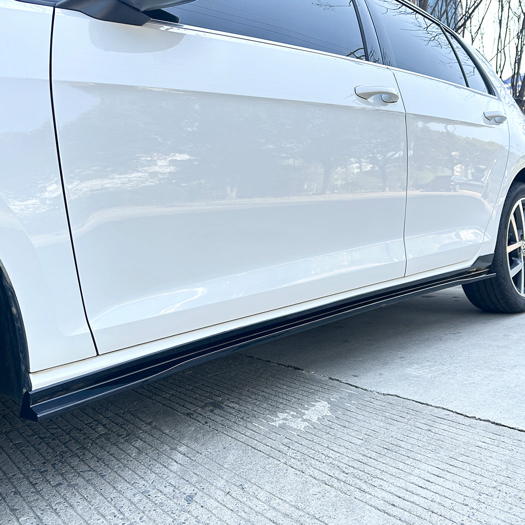 TCR Style Gloss Black Side Skirts for VW Golf MK7 MK7.5 inc GTI 13-20