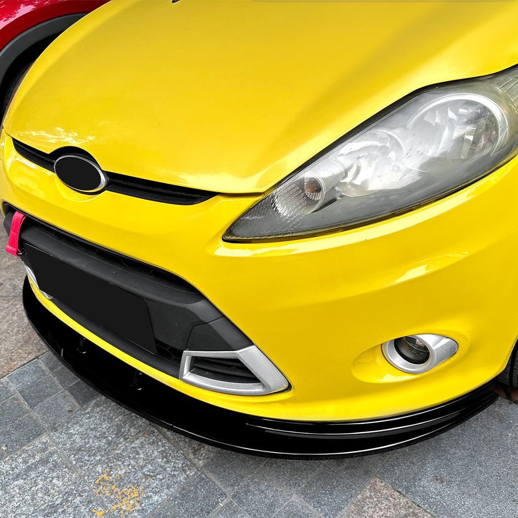Gloss Black Front Splitter for Ford Fiesta B299 MK7 08-12