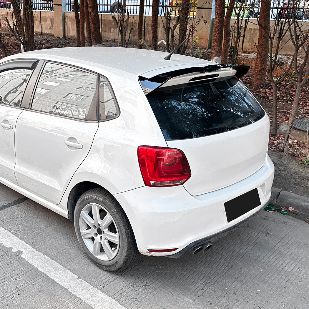 OT Style Gloss Black Roof Spoiler for VW Polo MK5 6R 6C Standard model 10-17