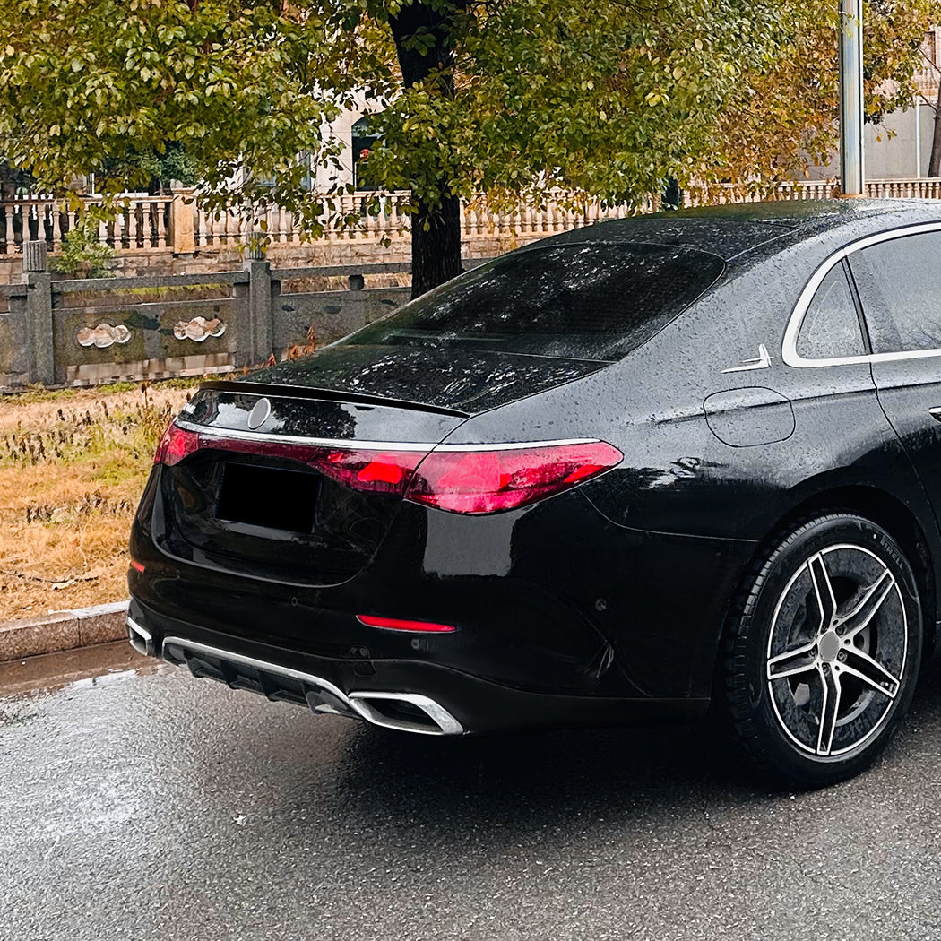 AMG Style Gloss Black Boot Spoiler for Mercedes Benz W214 E Class Saloon 24-Present - Carbon Factory