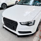 V Style Gloss Black Front Splitter for Audi B8.5 S5 A5 S Line 11-16