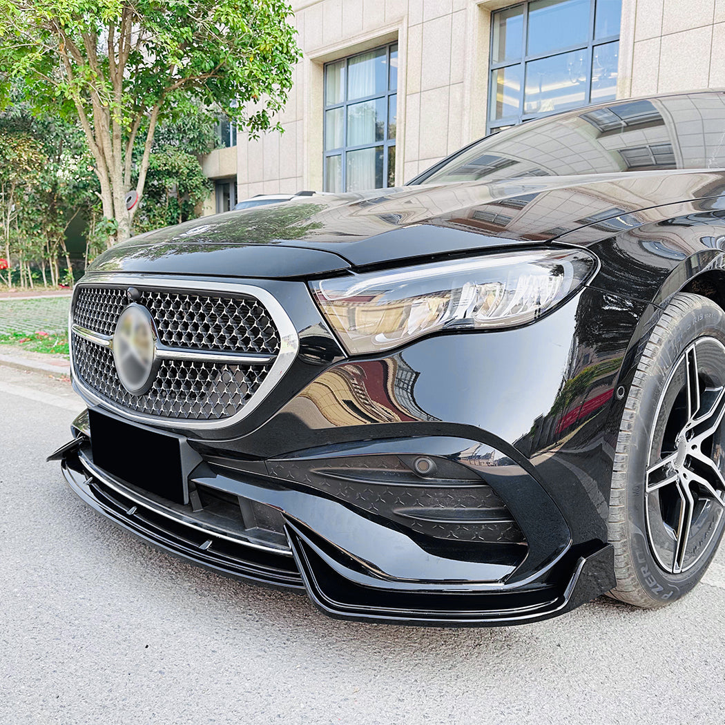 AMG Style Gloss Black Front Splitter for Mercedes Benz W214 E Class AMG 24-Present - Carbon Factory
