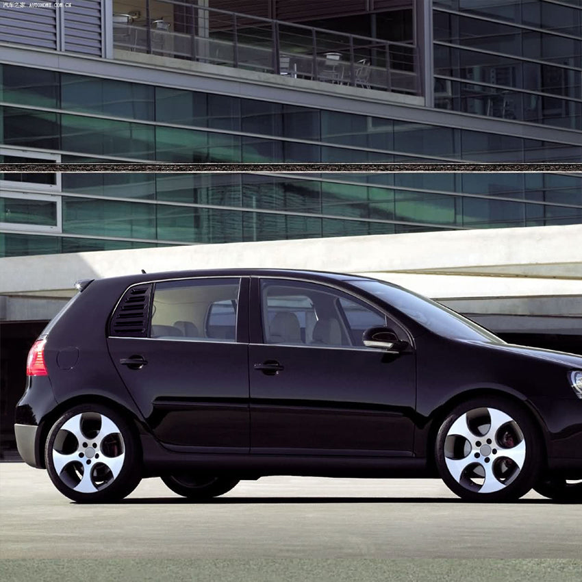 Gloss Black Window Louver Vents for VW Golf MK5 03-08