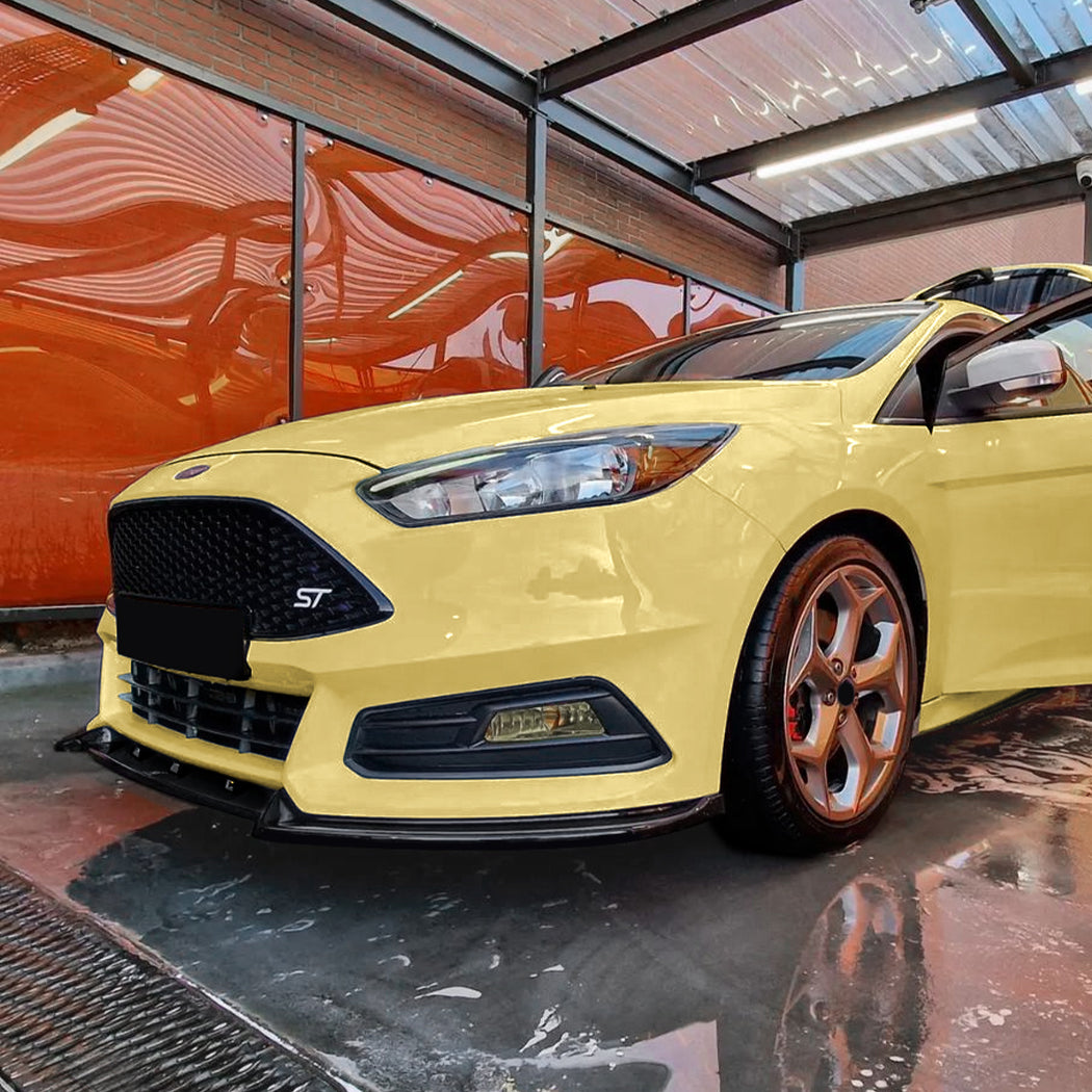 Gloss Black Front Splitter for Ford Focus ST C346 MK3.5 15-18