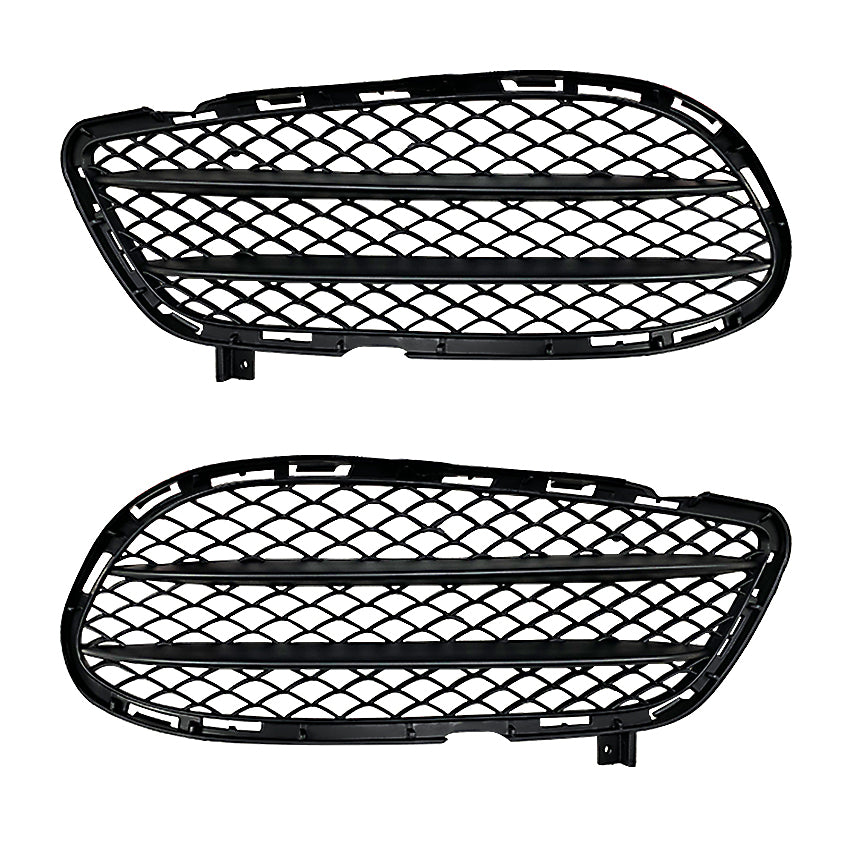 Gloss Black Front Side Grilles for Mercedes Benz C218 CLS 15-18