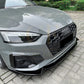 V Style Gloss Black Front Splitter for Audi B9 A5 S Line & S5 21-24