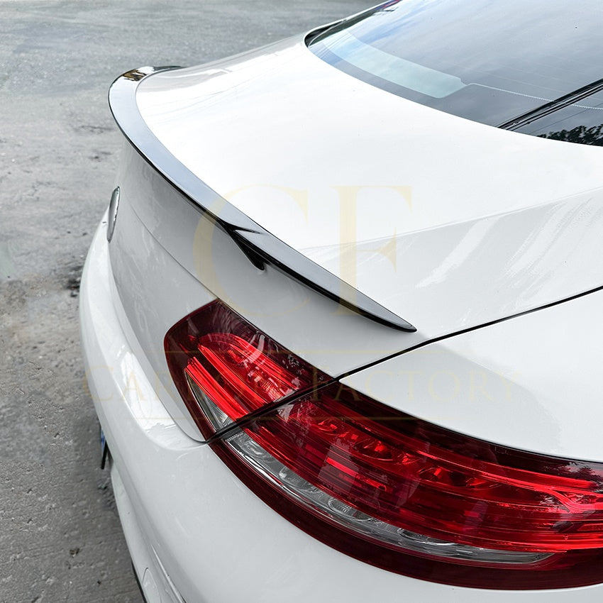 Brabus Style Gloss Black Boot Spoiler for Mercedes Benz W205 C Class Coupe 15-21 - Carbon Factory