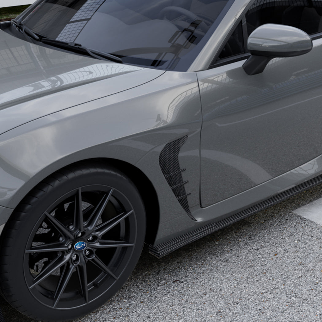 Gloss Black Side Fender Trims for Toyota GR86 22-26