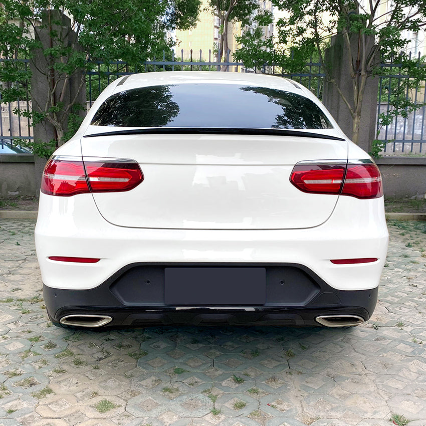 V Style Gloss Black Boot Spoiler for Mercedes Benz C253 GLC Coupe 15-22