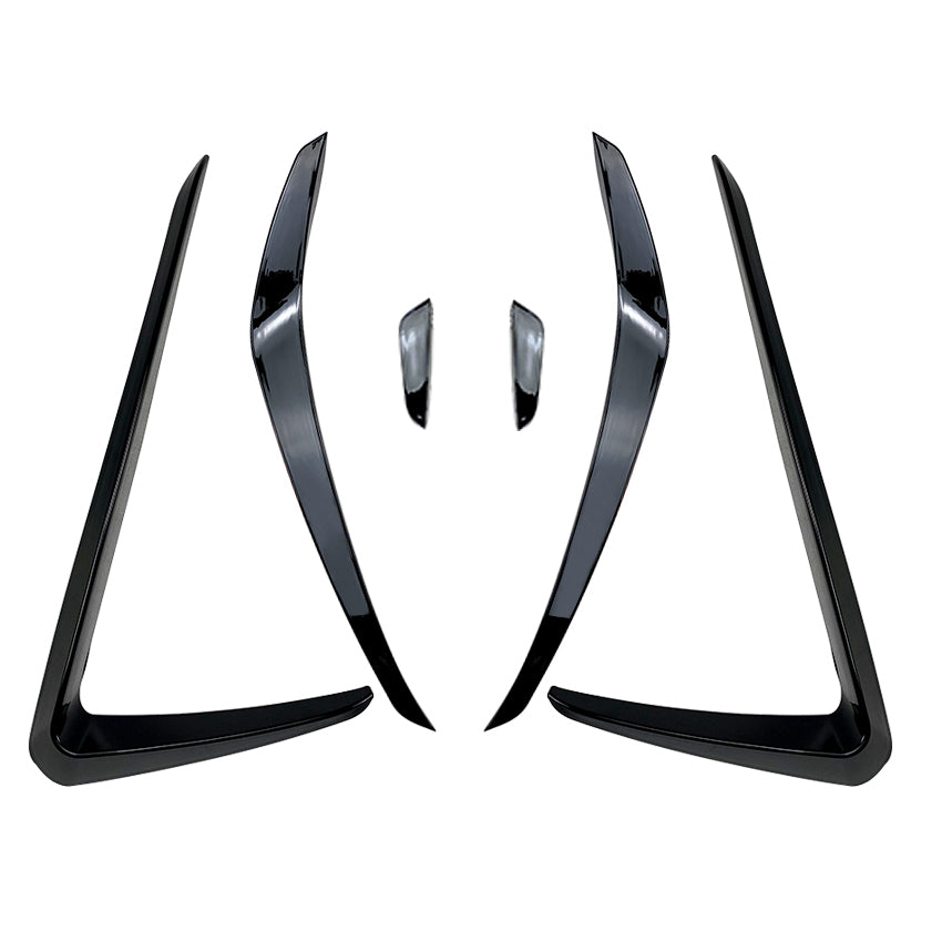 V Style Gloss Black Front Canards for VW Golf MK7 GTI 14-16