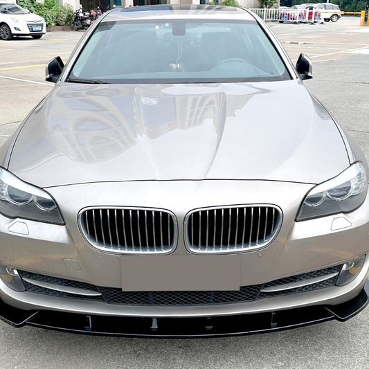 MP Style Gloss Black Front Splitter for BMW F10 F11 5 Series Pre-LCI Standard model 10-14