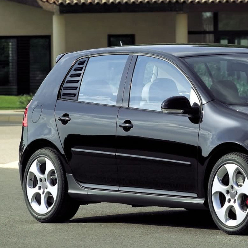Gloss Black Window Louver Vents for VW Golf MK5 03-08