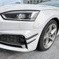 Gloss Black Front Canards for Audi B9 A5 S Line & S5 17-20