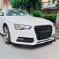 V Style Gloss Black Front Splitter for Audi B8.5 S5 A5 S Line 11-16
