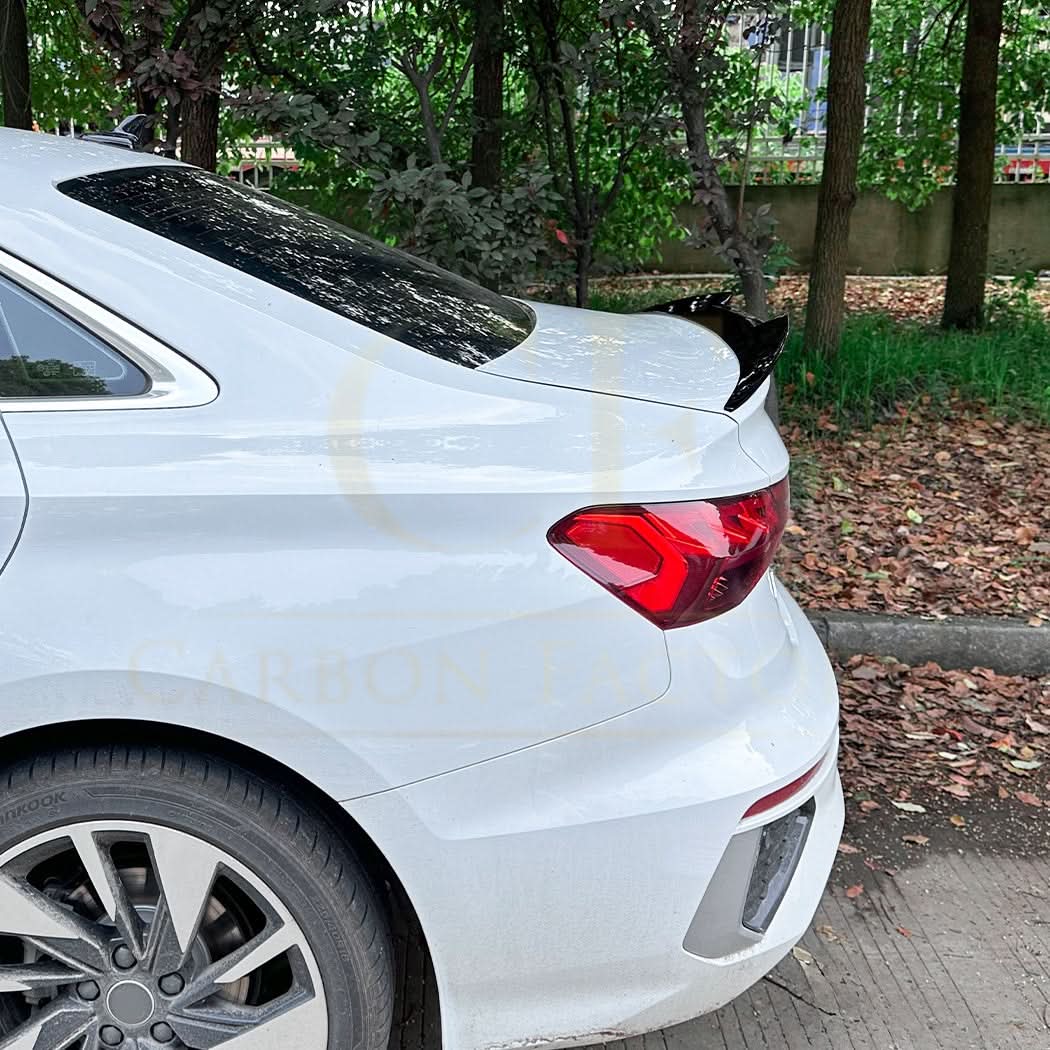 V Style Gloss Black Boot Spoiler for Audi A3 S3 RS3 8Y Saloon 20-Present - Carbon Factory