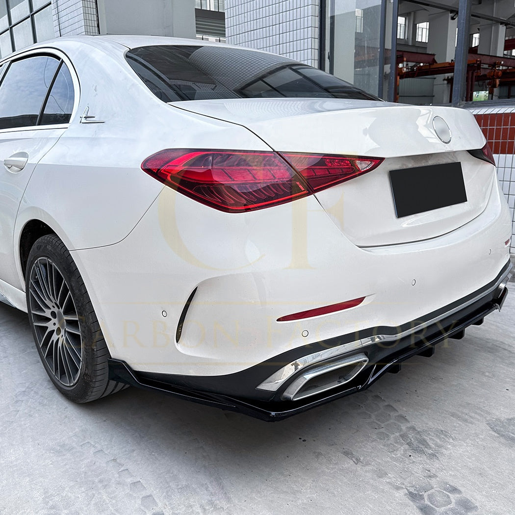 Gloss Black Rear Diffuser Extension for Mercedes Benz W206 C Class 22-Present - Carbon Factory