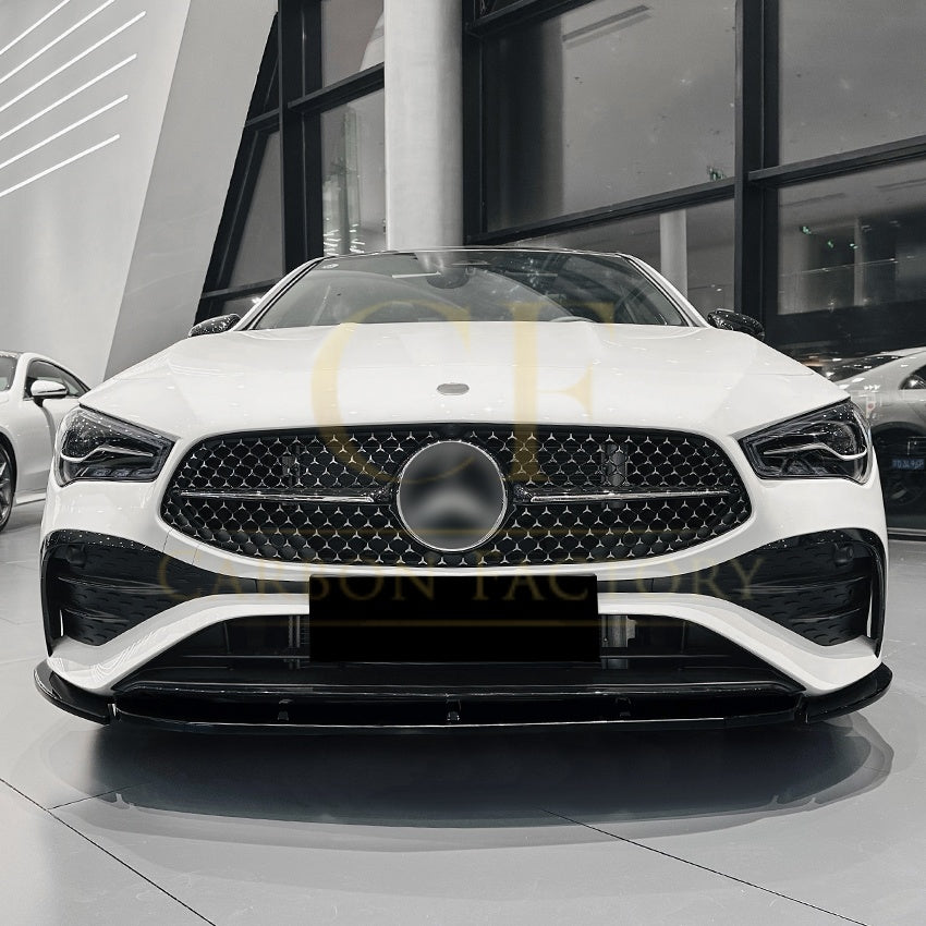 AMG Style Gloss Black Front Splitter for Mercedes Benz W177 A Class AMG & A35 23-25 - Carbon Factory