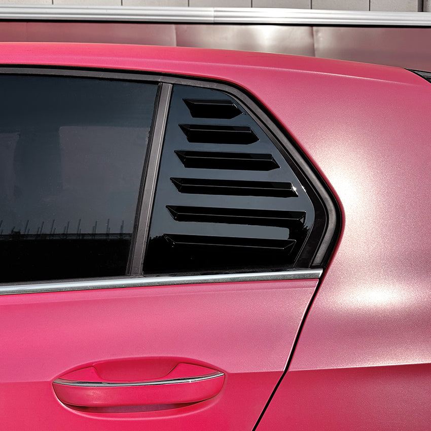 Gloss Black Window Louvers for VW Golf MK8 MK8.5 20-26