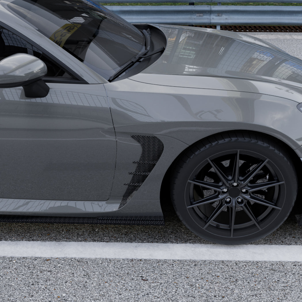 Gloss Black Side Fender Trims for Toyota GR86 22-26