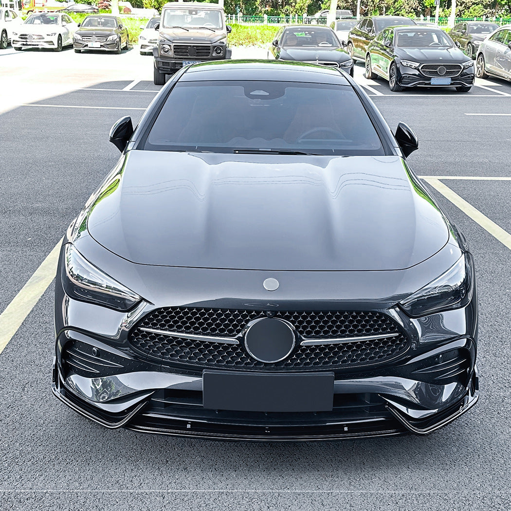 A Style Gloss Black Front Splitter for Mercedes Benz C236 GLE 24-Present