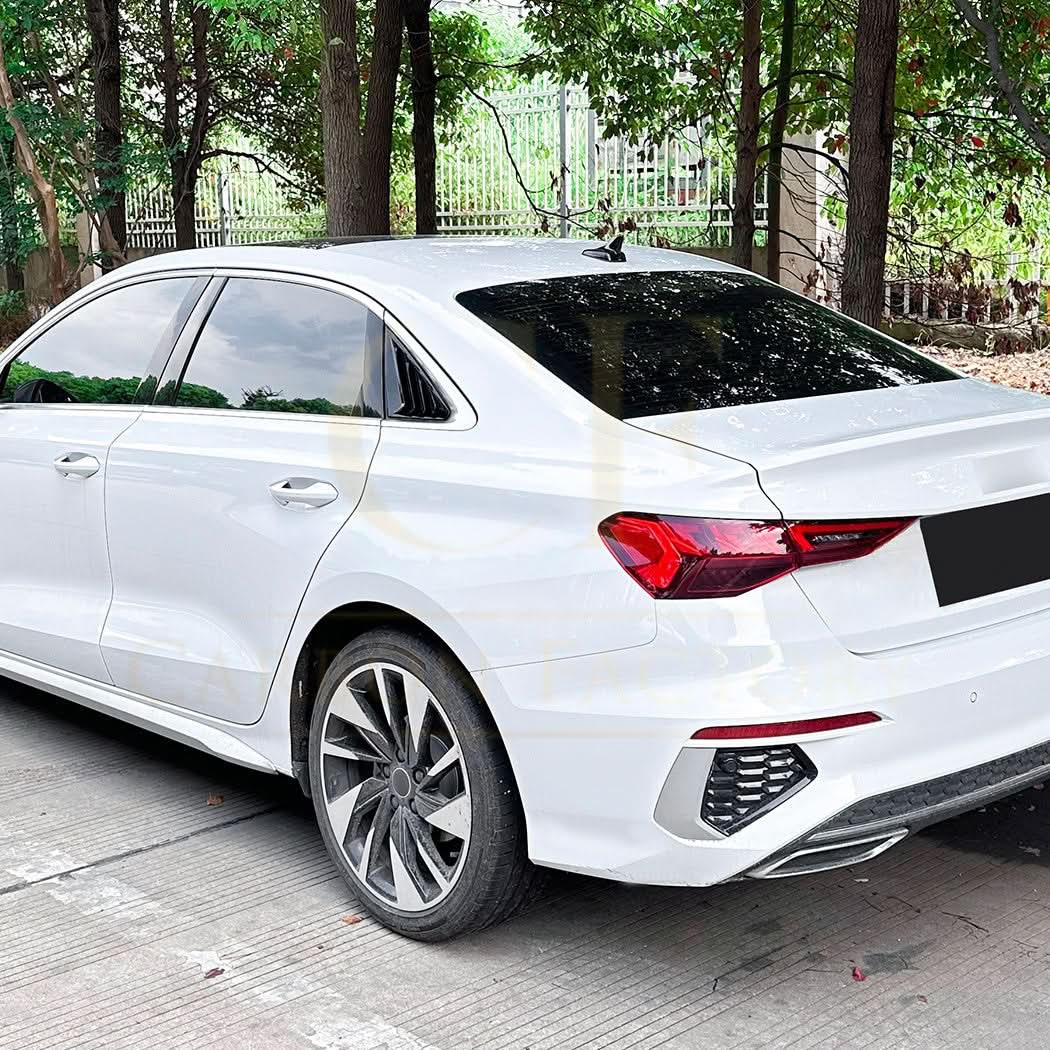 Gloss Black Window Louver Vents for Audi A3 8Y Saloon 20-Present - Carbon Factory