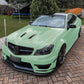 V Style Gloss Black Front Splitter for Mercedes Benz W204 C63 11-14 - Carbon Factory