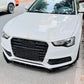 V Style Gloss Black Front Splitter for Audi B8.5 S5 A5 S Line 11-16