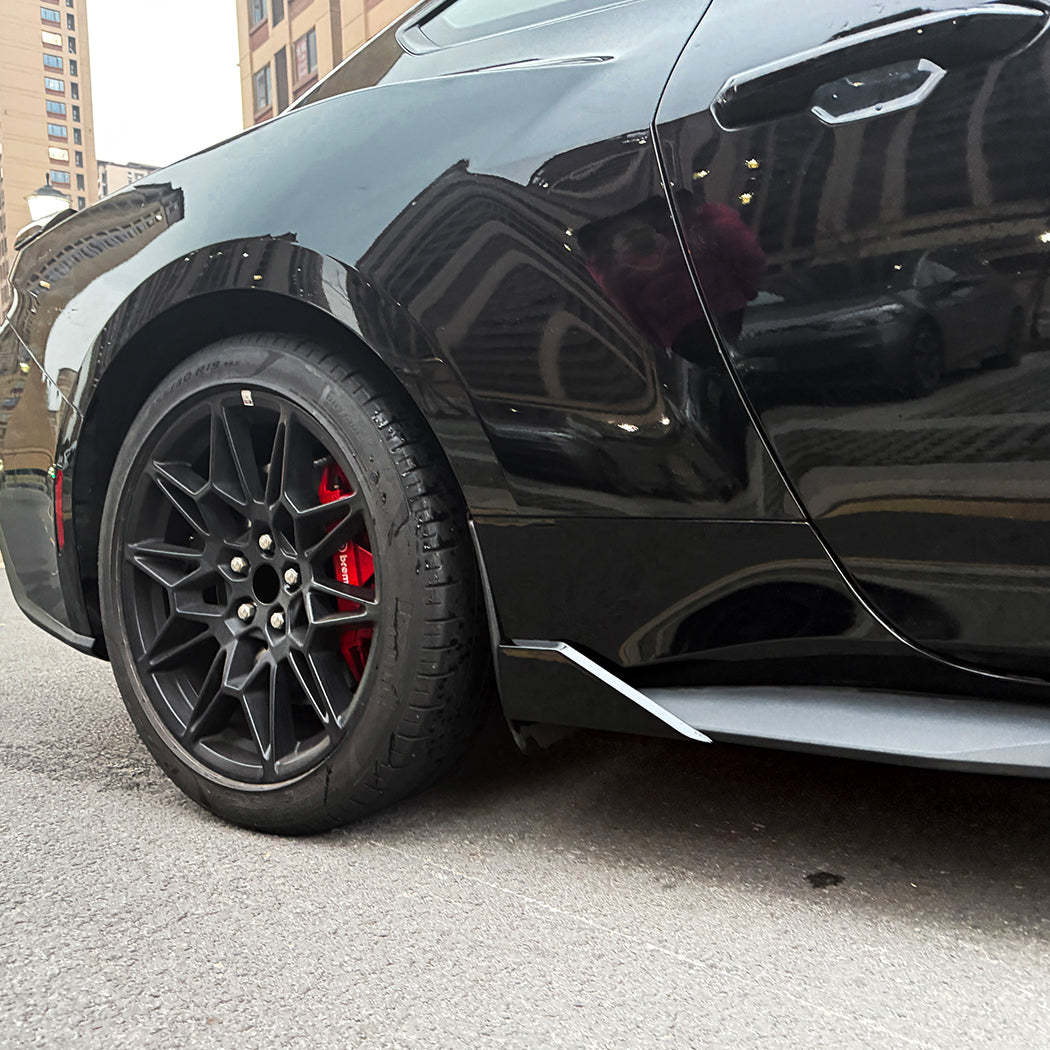 Gloss Black Side Skirts for Ford Mustang S650 MK7 24-Present