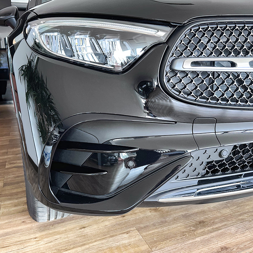 Gloss Black Front Side Trims for Mercedes Benz X254 GLC 23-26