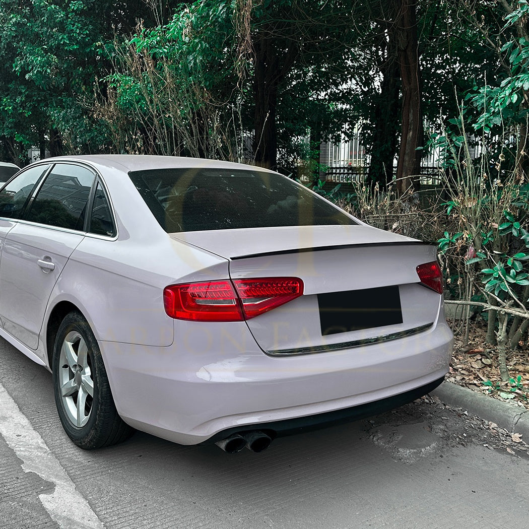 S Style Gloss Black Boot Spoiler for Audi S4 B8 B8.5 08-15 - Carbon Factory