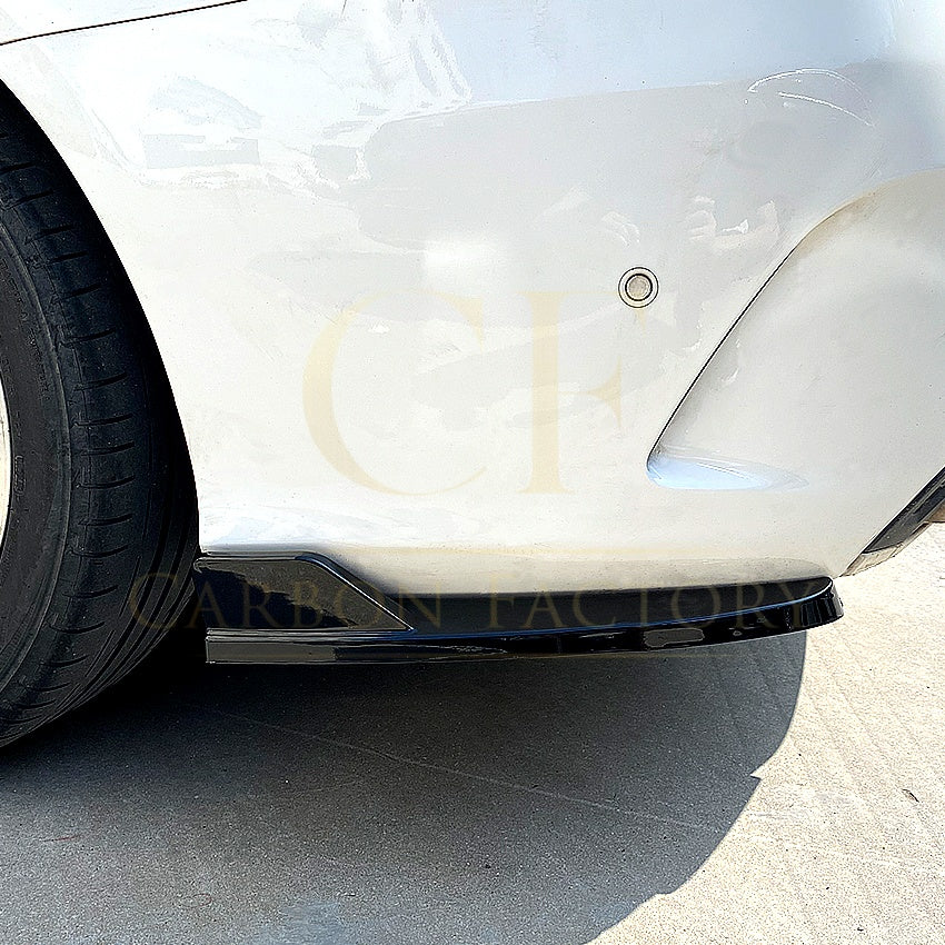 Gloss Black Rear Bumper Spats for Mercedes Benz W205 C Class Saloon 15-21 - Carbon Factory