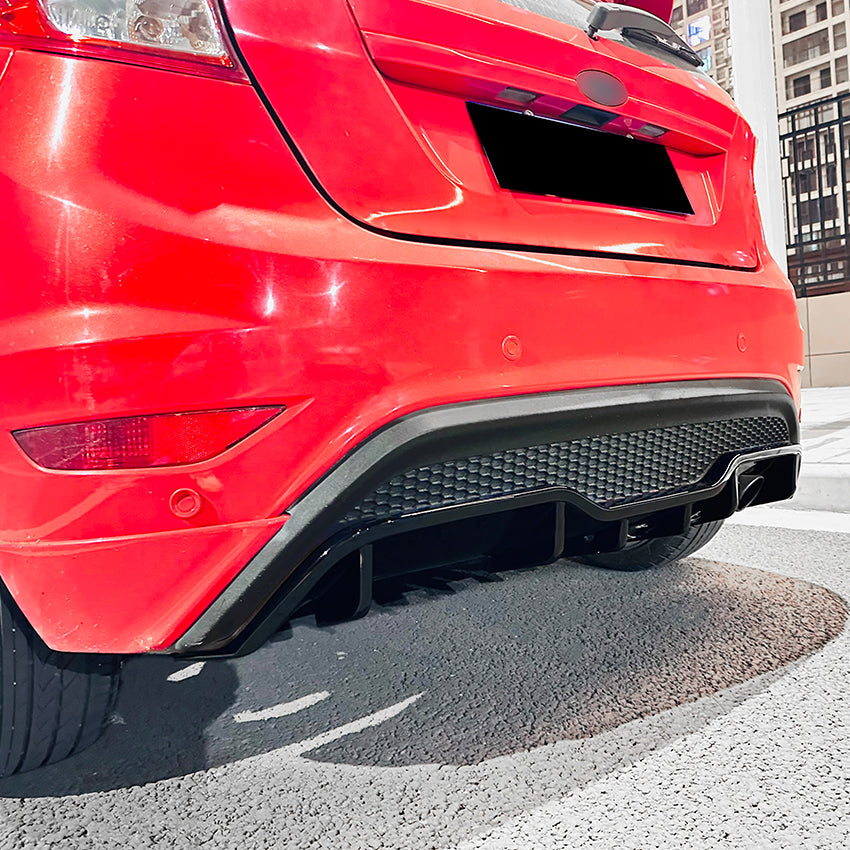 Gloss Black Diffuser for Ford Fiesta ST B299 MK7 MK7.5 08-17