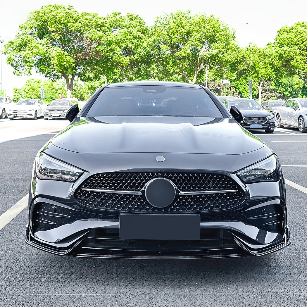 A Style Gloss Black Front Splitter for Mercedes Benz C236 GLE 24-Present