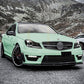 V Style Gloss Black Front Splitter for Mercedes Benz W204 C63 11-14 - Carbon Factory
