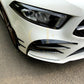 LP Style Gloss Black Front Canards for Mercedes Benz W177 A Class AMG & A35 18-22