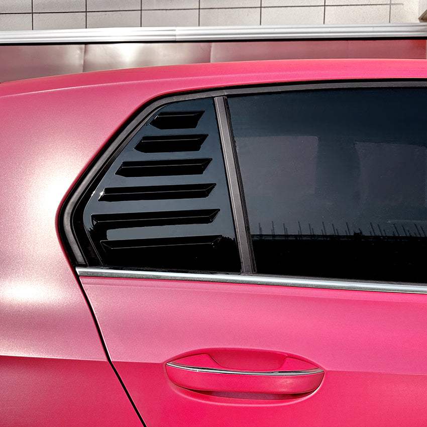 Gloss Black Window Louvers for VW Golf MK8 MK8.5 20-26